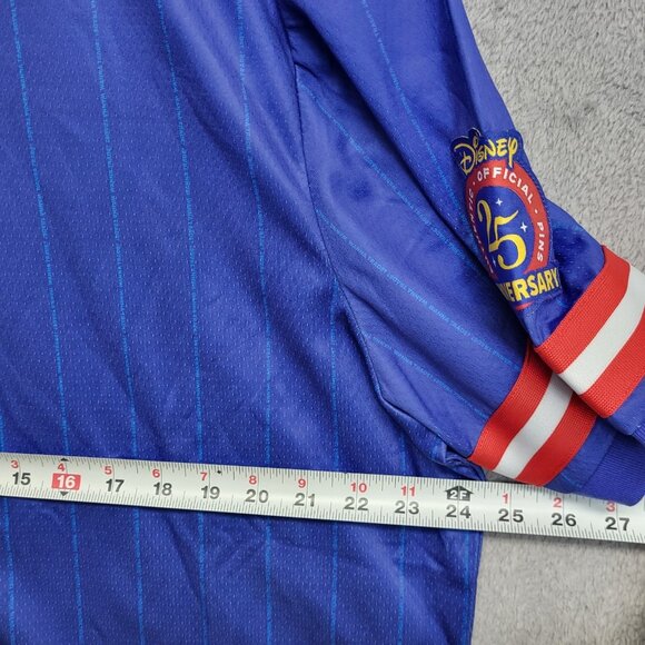 Disney Pin Trader Jersey Adult Large Blue Baseball Button Down Short Sleeve 2025 - Picture 7 of 10